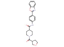 N-[4-(1,3-benzoxazol-2-yl)phenyl]-1-(tetrahydro-3-furanylcarbonyl)-4-piperidinecarboxamide