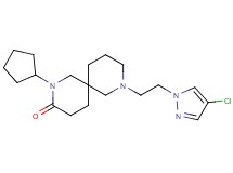 8-[2-(4-chloro-1H-pyrazol-1-yl)ethyl]-2-cyclopentyl-2,8-diazaspiro[5.5]undecan-3-one