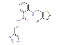 N-[2-(1H-imidazol-4-yl)ethyl]-2-{[(3-methyl-2-thienyl)methyl]amino}benzamide