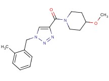 4-methoxy-1-{[1-(2-methylbenzyl)-1H-1,2,3-triazol-4-yl]carbonyl}piperidine