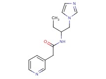 N-[1-(1H-imidazol-1-ylmethyl)propyl]-2-pyridin-3-ylacetamide