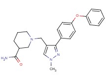 1-{[1-methyl-3-(4-phenoxyphenyl)-1H-pyrazol-4-yl]methyl}-3-piperidinecarboxamide