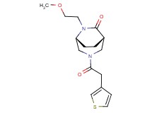 (1S*,5R*)-6-(2-methoxyethyl)-3-(3-thienylacetyl)-3,6-diazabicyclo[3.2.2]nonan-7-one
