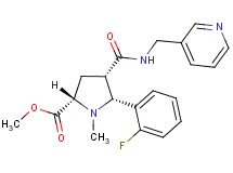 methyl (2S*,4S*,5R*)-5-(2-fluorophenyl)-1-methyl-4-{[(3-pyridinylmethyl)amino]carbonyl}-2-pyrrolidinecarboxylate