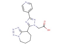 [3-pyridin-4-yl-5-(6,7,8,9-tetrahydro-5H-tetrazolo[1,5-a]azepin-9-yl)-1H-1,2,4-triazol-1-yl]acetic acid