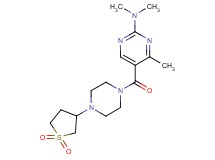 5-{[4-(1,1-dioxidotetrahydro-3-thienyl)-1-piperazinyl]carbonyl}-N,N,4-trimethyl-2-pyrimidinamine
