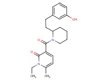 1-ethyl-3-({2-[2-(3-hydroxyphenyl)ethyl]-1-piperidinyl}carbonyl)-6-methyl-2(1H)-pyridinone