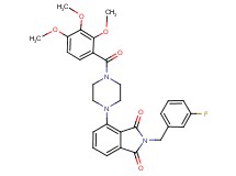 2-(3-fluorobenzyl)-4-[4-(2,3,4-trimethoxybenzoyl)-1-piperazinyl]-1H-isoindole-1,3(2H)-dione