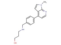 3-{[4-(1-methyl-1H-pyrrolo[2,3-b]pyridin-4-yl)benzyl]amino}propan-1-ol
