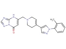 5-{[4-[1-(2-methylphenyl)-1H-pyrazol-4-yl]-3,6-dihydropyridin-1(2H)-yl]methyl}[1,2,4]triazolo[1,5-a]pyrimidin-7(4H)-one