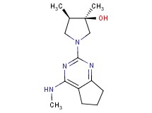 (3R*,4R*)-3,4-dimethyl-1-[4-(methylamino)-6,7-dihydro-5H-cyclopenta[d]pyrimidin-2-yl]-3-pyrrolidinol