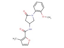 N-[1-(2-methoxyphenyl)-5-oxopyrrolidin-3-yl]-3-methyl-2-furamide