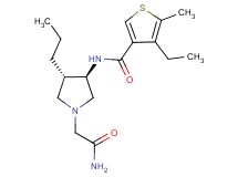 N-[rel-(3R,4S)-1-(2-amino-2-oxoethyl)-4-propyl-3-pyrrolidinyl]-4-ethyl-5-methyl-3-thiophenecarboxamide hydrochloride