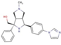 {(1S*,3S*,3aS*,6aR*)-3-[4-(1H-imidazol-1-yl)phenyl]-5-methyl-1-phenyloctahydropyrrolo[3,4-c]pyrrol-1-yl}methanol