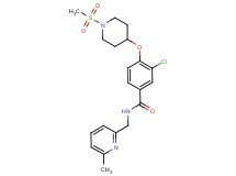 3-chloro-N-[(6-methyl-2-pyridinyl)methyl]-4-{[1-(methylsulfonyl)-4-piperidinyl]oxy}benzamide
