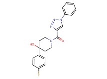 4-(4-fluorophenyl)-1-[(1-phenyl-1H-1,2,3-triazol-4-yl)carbonyl]piperidin-4-ol
