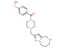 2-{[4-(4-methoxybenzoyl)-1-piperazinyl]methyl}-5,6,7,8-tetrahydro-4H-pyrazolo[1,5-a][1,4]diazepine