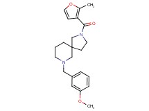7-(3-methoxybenzyl)-2-(2-methyl-3-furoyl)-2,7-diazaspiro[4.5]decane