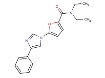 N,N-diethyl-5-(4-phenyl-1H-imidazol-1-yl)-2-furamide