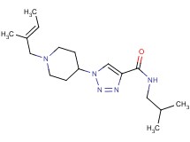 N-isobutyl-1-{1-[(2E)-2-methyl-2-buten-1-yl]-4-piperidinyl}-1H-1,2,3-triazole-4-carboxamide