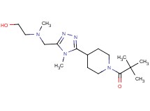 2-[({5-[1-(2,2-dimethylpropanoyl)piperidin-4-yl]-4-methyl-4H-1,2,4-triazol-3-yl}methyl)(methyl)amino]ethanol
