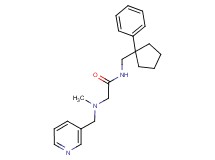 N~2~-methyl-N~1~-[(1-phenylcyclopentyl)methyl]-N~2~-(pyridin-3-ylmethyl)glycinamide