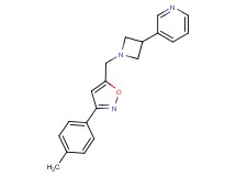 3-(1-{[3-(4-methylphenyl)-5-isoxazolyl]methyl}-3-azetidinyl)pyridine