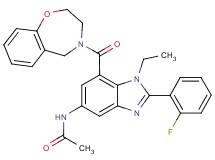 N-[7-(2,3-dihydro-1,4-benzoxazepin-4(5H)-ylcarbonyl)-1-ethyl-2-(2-fluorophenyl)-1H-benzimidazol-5-yl]acetamide