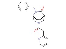 (1S*,5R*)-6-benzyl-3-(pyridin-2-ylacetyl)-3,6-diazabicyclo[3.2.2]nonan-7-one