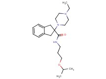 2-(4-ethyl-1-piperazinyl)-N-(3-isopropoxypropyl)-2-indanecarboxamide