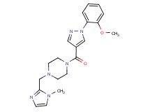 1-{[1-(2-methoxyphenyl)-1H-pyrazol-4-yl]carbonyl}-4-[(1-methyl-1H-imidazol-2-yl)methyl]piperazine