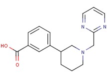 3-[1-(pyrimidin-2-ylmethyl)piperidin-3-yl]benzoic acid