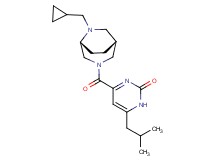 4-{[(1R*,5R*)-6-(cyclopropylmethyl)-3,6-diazabicyclo[3.2.2]non-3-yl]carbonyl}-6-isobutylpyrimidin-2(1H)-one