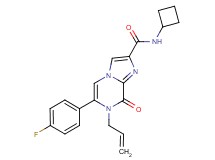 7-allyl-N-cyclobutyl-6-(4-fluorophenyl)-8-oxo-7,8-dihydroimidazo[1,2-a]pyrazine-2-carboxamide