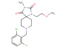 8-(2-chloro-6-fluorobenzyl)-1-(2-methoxyethyl)-3-methyl-1,3,8-triazaspiro[4.5]decane-2,4-dione