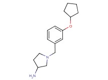 1-[3-(cyclopentyloxy)benzyl]-3-pyrrolidinamine dihydrochloride