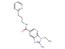 2-amino-3-ethyl-N-(3-pyridin-2-ylpropyl)-3H-imidazo[4,5-b]pyridine-6-carboxamide