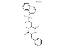 (3R,9aR)-3-benzyl-8-(1-naphthylsulfonyl)tetrahydro-2H-pyrazino[1,2-a]pyrazine-1,4(3H,6H)-dione