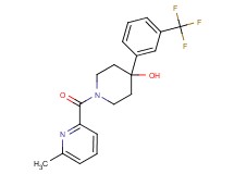 1-[(6-methyl-2-pyridinyl)carbonyl]-4-[3-(trifluoromethyl)phenyl]-4-piperidinol