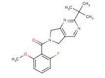 2-tert-butyl-6-(2-fluoro-6-methoxybenzoyl)-6,7-dihydro-5H-pyrrolo[3,4-d]pyrimidine