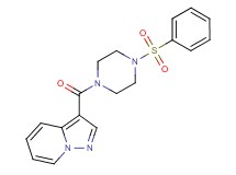 3-{[4-(phenylsulfonyl)-1-piperazinyl]carbonyl}pyrazolo[1,5-a]pyridine