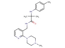 2-methyl-N~2~-(4-methylphenyl)-N~1~-{[2-(4-methylpiperazin-1-yl)pyridin-3-yl]methyl}alaninamide