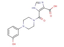 5-{[4-(3-hydroxyphenyl)piperazin-1-yl]carbonyl}-1H-imidazole-4-carboxylic acid