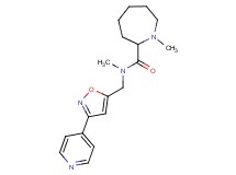 N,1-dimethyl-N-{[3-(4-pyridinyl)-5-isoxazolyl]methyl}-2-azepanecarboxamide