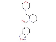 5-{[2-(4-morpholinylmethyl)-1-piperidinyl]carbonyl}-2,1,3-benzoxadiazole