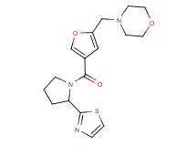 4-[(4-{[2-(1,3-thiazol-2-yl)-1-pyrrolidinyl]carbonyl}-2-furyl)methyl]morpholine