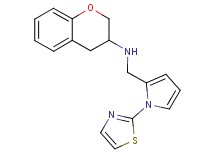3,4-dihydro-2H-chromen-3-yl{[1-(1,3-thiazol-2-yl)-1H-pyrrol-2-yl]methyl}amine