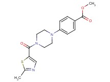 methyl 4-{4-[(2-methyl-1,3-thiazol-5-yl)carbonyl]-1-piperazinyl}benzoate