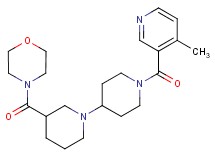 1'-[(4-methylpyridin-3-yl)carbonyl]-3-(morpholin-4-ylcarbonyl)-1,4'-bipiperidine