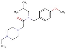 2-(4-ethylpiperazin-1-yl)-N-isobutyl-N-(4-methoxybenzyl)acetamide